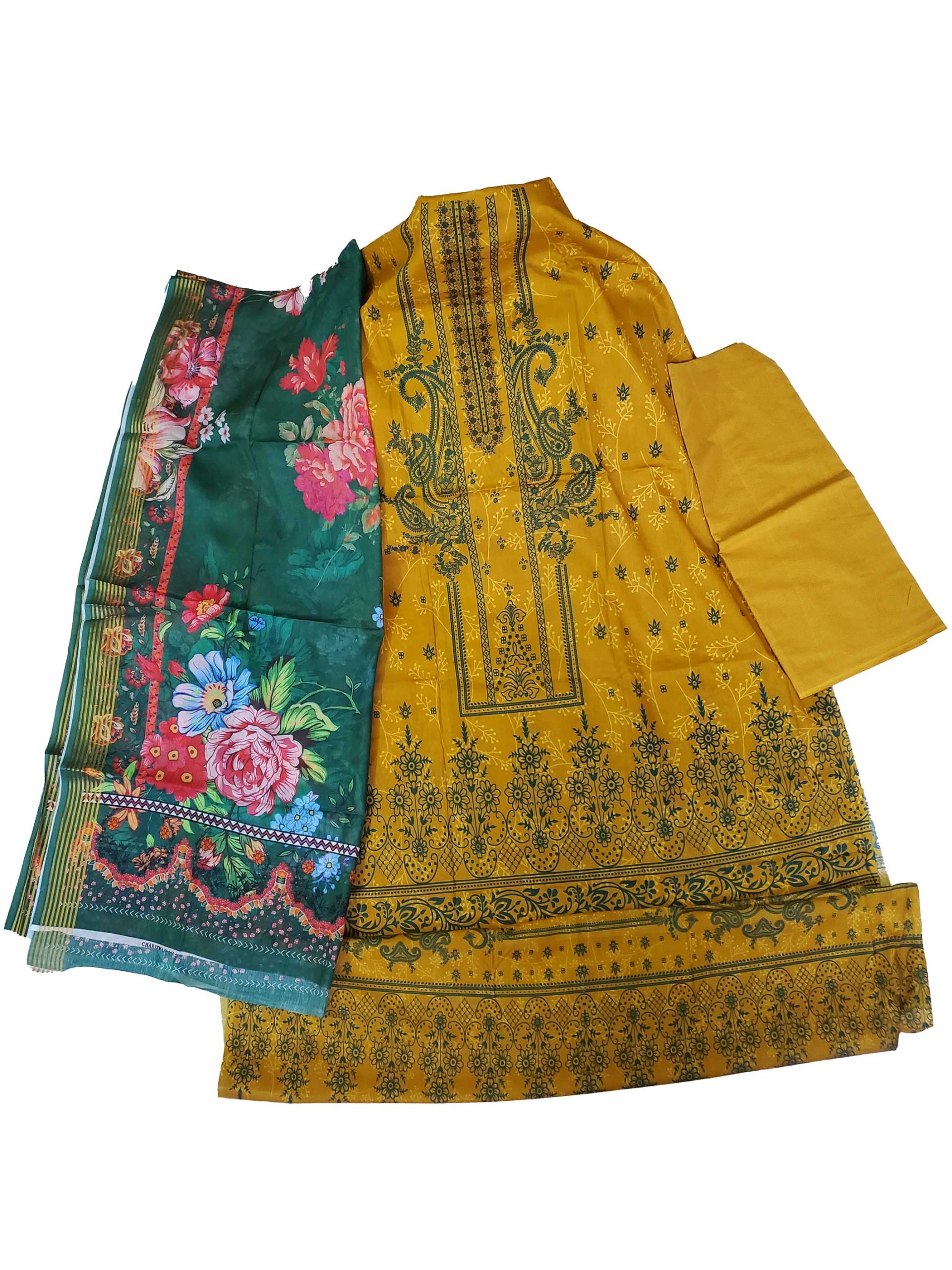 কটন থ্রি-পিস (আনস্টিচড)